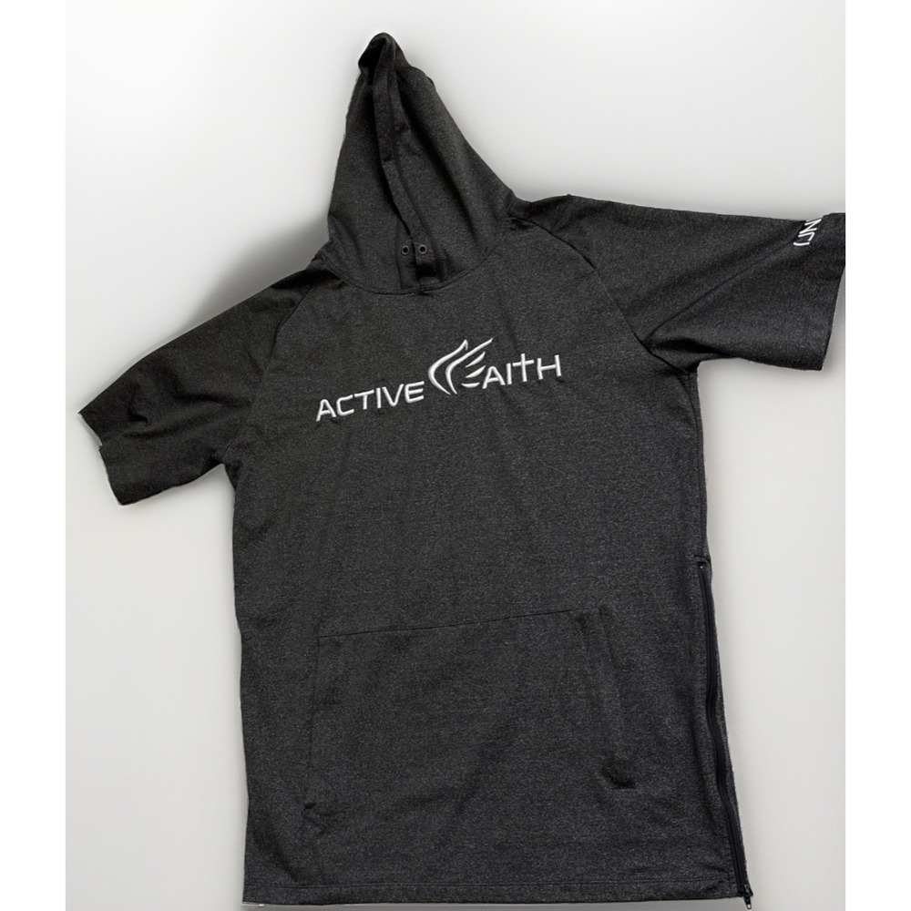 Active Faith Men's Athletic Sports Hoodie Size Large w Pockets